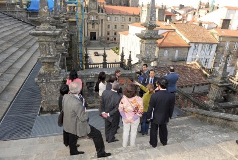 Imaxes visita Catedral. - Xornadas sobre autonomías en España e China: Galicia como exemplo